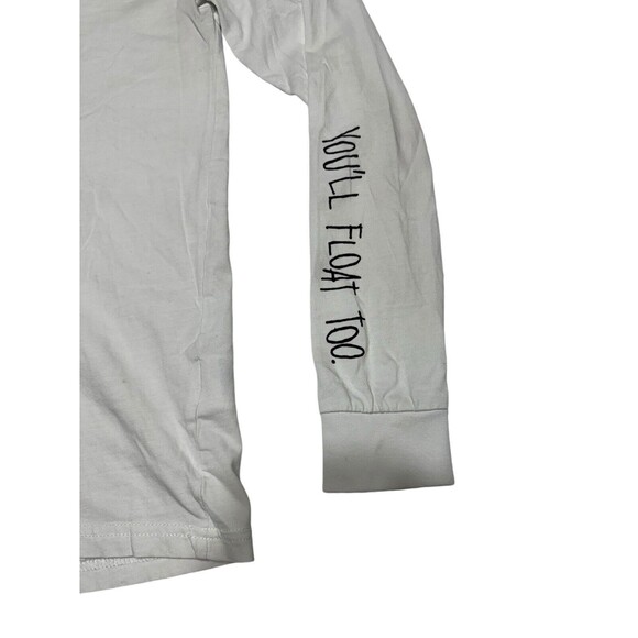 H&M X IT Movie Pennywise Movie Promo White X-Small Long-Sleeve T-Shirt - Picture 4 of 9